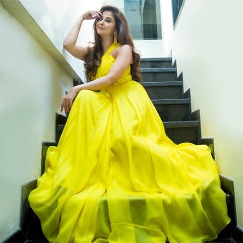 Urmila Matondkar Yellow Dress