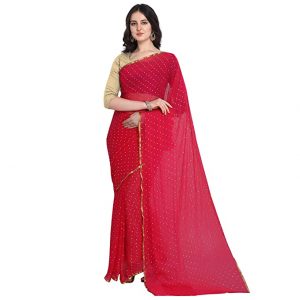 ANNI DESIGNER Chiffon Embellished Saree