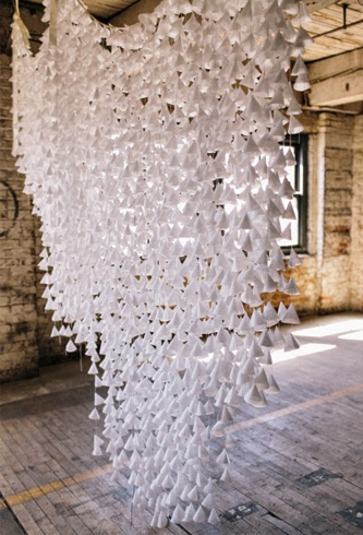 An Origami Paper Curtain