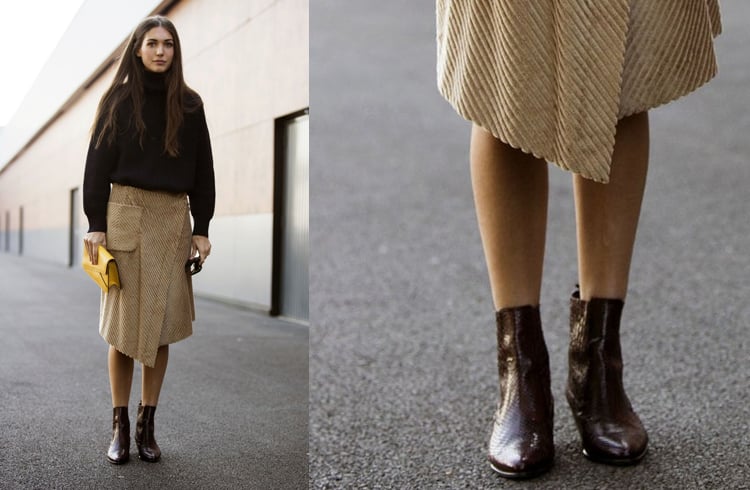 Ankle boots to wear with skirts