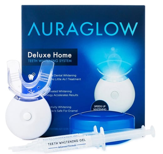 AuraGlow Deluxe Home Teeth Whitening System