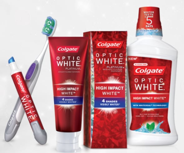 Colgate Optic White Toothbrush plus Whitening Pen