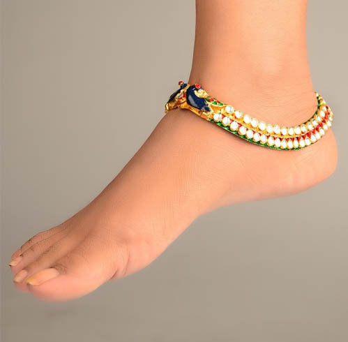 Meenakari Ankles