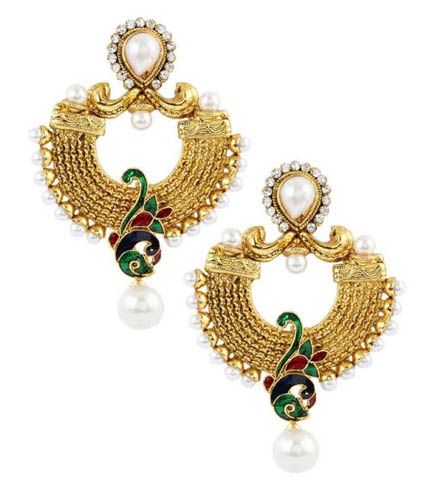 Meenakari jewellery in gold