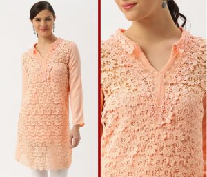 net neck design for gown