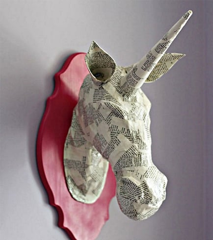 Paper Mache Animal Head