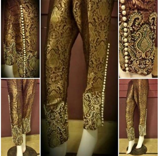 Trousers With Banarasi Saree