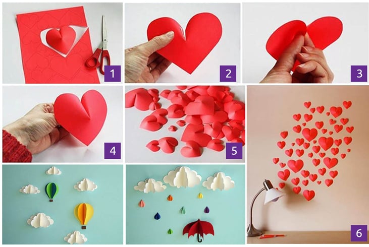 Wall Decor With Hearts