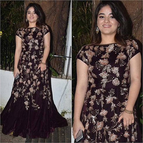 Zaira Wasim Floral Outfits