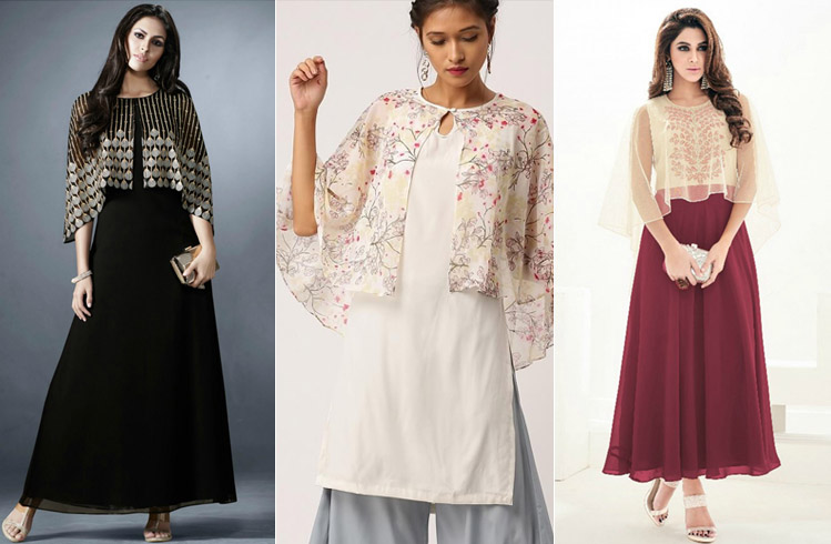 Voonik.com - Cape-Dupatta Style Kurtis. Shop Now on Voonik.com:  http://bit.ly/2EcpPJM http://bit.ly/2SmFWYb #Voonik #Voonikkurtis  #Capekurti #Duppatacape #Tredning #Indianfashion #Kurtifashion | Facebook