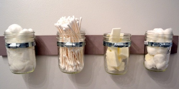 Storage Trick With Mason Jar