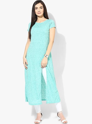 Front Open Long Kurtis Design