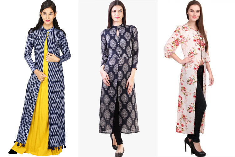 front open button kurtis