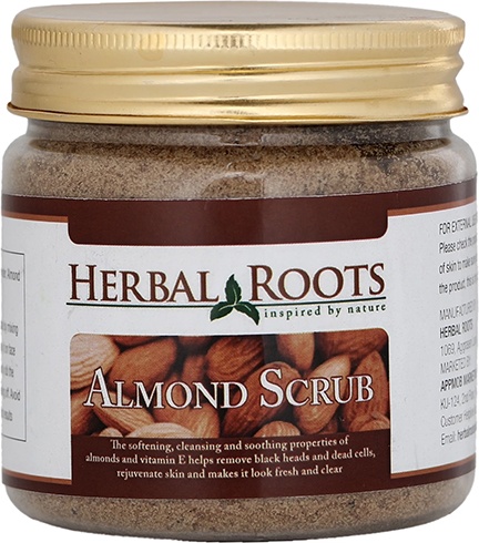 Herbal Roots Almond Face And Body Scrub