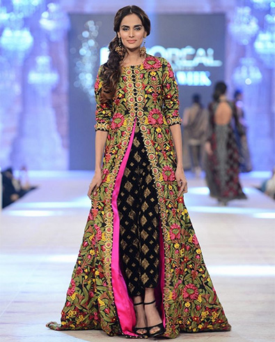 Jacket Style Pakistani Designer Kurtis