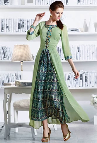 Layered Pakistani Designer Kurtis