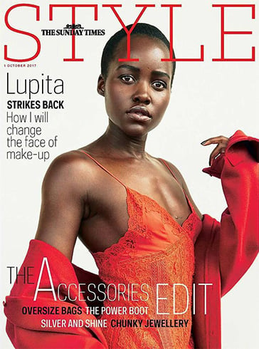 Lupita Nyong'o for The Sunday Times Style