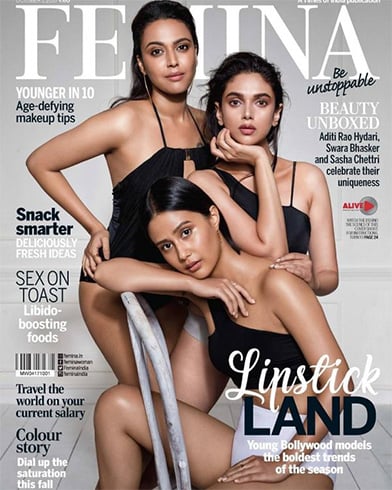 Swara Bhaskar, Aditi Rao Hydari and Sasha Chettri On Femina