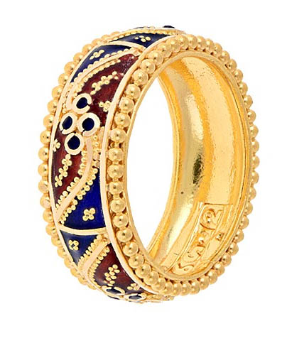 Meenakari ring designs