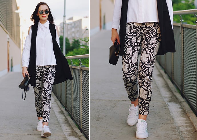 Printed Leggings With Long Tops