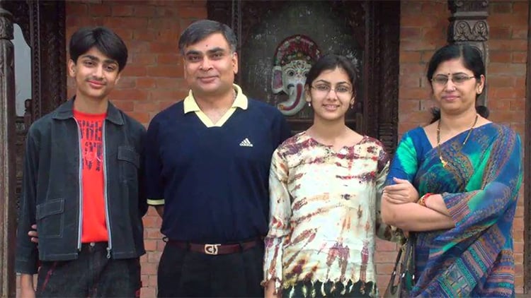 Sriti Jha Family