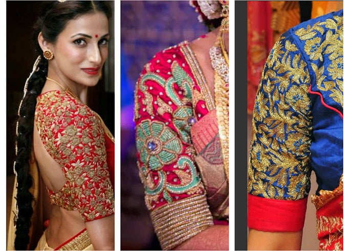 Wedding blouse designs for pattu sarees