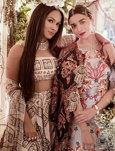 Alia Bhatt and Masaba Gupta on Harpers Bazaar Bride Shoot