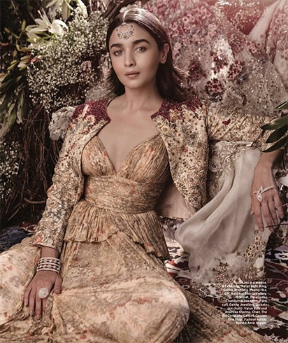 Alia Bhatt on Harpers Bazaar Bride Shoot