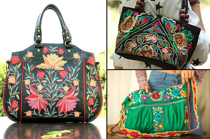 Embroidered Handbags