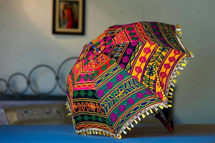Embroidered Umbrellas 