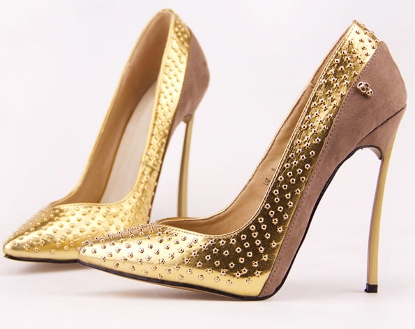 Gold Color Shoes