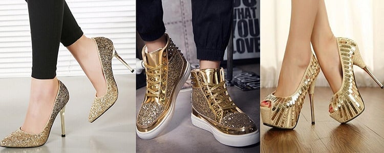 Gold Shoes  Buy Gold Shoes online in India