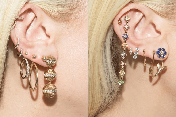 How To Wear Multiple Earrings