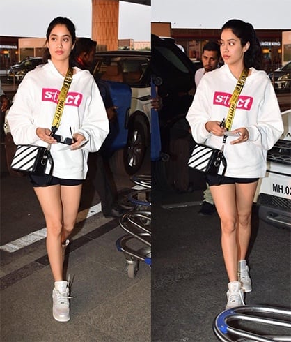 Jhanvi Kapoor At Airport