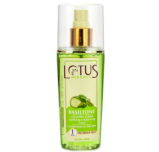 Lotus Herbals Basiltone Cucumber and Basil Clarifying and Balancing Toner