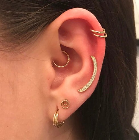 Multiple Ear Piercings