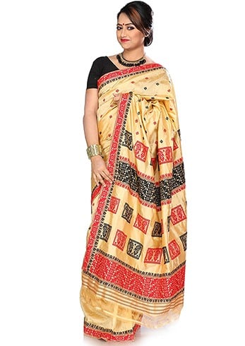 Pure Muga Silk Saree