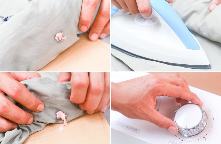 Remove Chewing Gum With Ironing