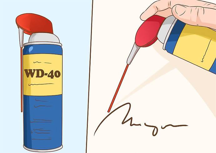 Remove Permanent Marker With WD 40