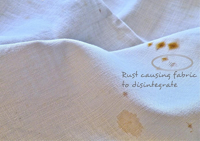 Remove Rust From Clothes