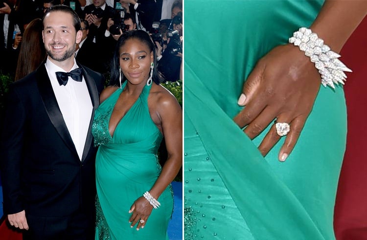 Serena Williams and Alexis Ohanian