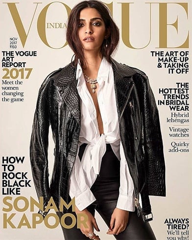 Sonam Kapoor on Vogue India November 2017