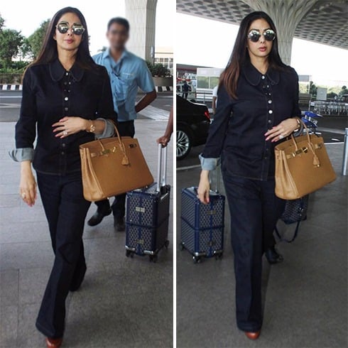 Sridevi At Airport