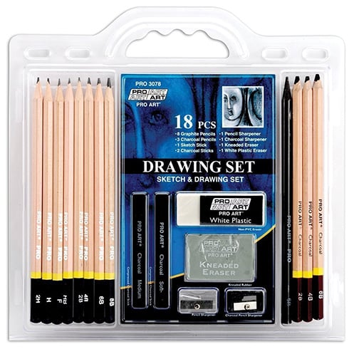 Pro Art 18-Piece Sketch Draw Pencil Set
