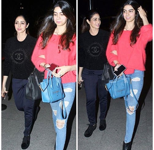 Sridevi And Khushi Kapoor