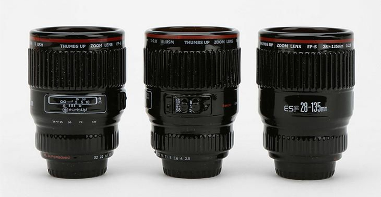 Thumbs up Camera Lens Shot Glasses