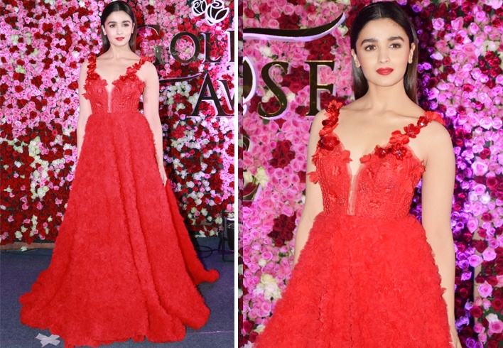 Alia Bhatt At Lux Golden Rose Awards 2017