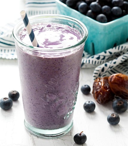 Blueberry Almond Butter Shake