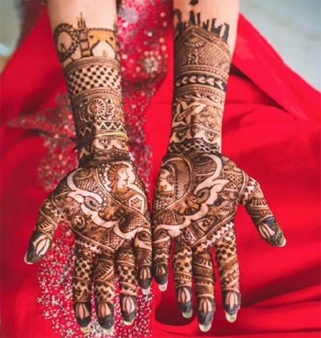 Bridal mehndi modern