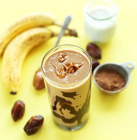 Chocolate Peanut Butter Banana Breakfast Shake